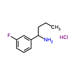 1-(3-Fluorophenyl)butan-1-amine hydrochloride Structure
