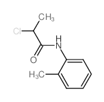 2-氯-N-(邻甲苯基)丙酰胺结构式