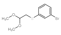 (3-BROMOPHENYL)(2,2-DIMETHOXYETHYL)SULFANE Structure