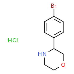 3-(4-溴苯基)吗啉盐酸盐结构式