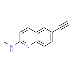 6-乙炔基-N-甲基喹啉-2-胺结构式