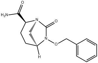 阿维巴坦钠中间体异构体,(1S,2S,5S)-6-(苄基氧基)-7-氧代-1,6-二氮杂二环[3.2.1]辛烷-2-甲酰胺结构式