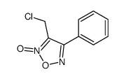 3-(chloromethyl)-2-oxido-4-phenyl-1,2,5-oxadiazol-2-ium Structure