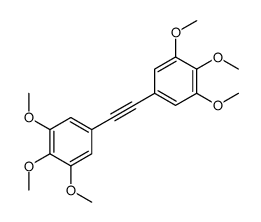1,2,3-trimethoxy-5-[2-(3,4,5-trimethoxyphenyl)ethynyl]benzene结构式