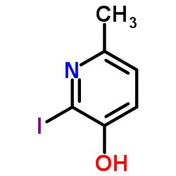 2-Iodo-6-methyl-3-pyridinol Structure