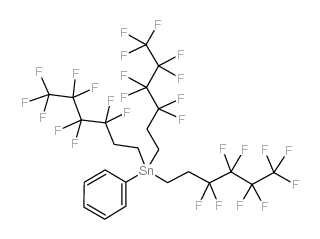 tris(1h,1h,2h,2h-perfluorohexyl)phenyltin Structure