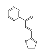 1-(3'-pyridyl)-3-(2''-thienyl)-2-propen-1-one Structure