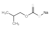 Sodium O-isobutyl dithiocarbonate structure