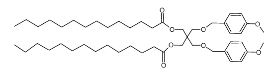 2,2-bis(((4-methoxybenzyl)oxy)methyl)propane-1,3-diyl ditetradecanoate Structure