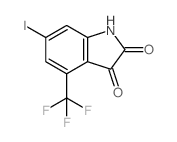 6-iodo-4-trifluoromethyl-isatin Structure