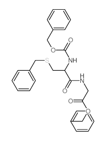 Glycine,N-[N-[(phenylmethoxy)carbonyl]-S-(phenylmethyl)-L-cysteinyl]-, phenylmethylester (9CI)结构式