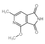 1H-Pyrrolo[3,4-c]pyridine-1,3(2H)-dione,4-methoxy-6-methyl-结构式