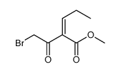 methyl 2-(2-bromoacetyl)pent-2-enoate Structure