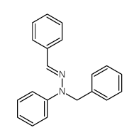 Benzaldehyde,2-phenyl-2-(phenylmethyl)hydrazone Structure