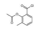 (2-carbonochloridoyl-6-methylphenyl) acetate结构式