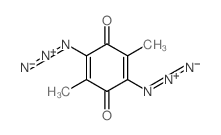 2,5-Cyclohexadiene-1,4-dione,2,5-diazido-3,6-dimethyl-结构式