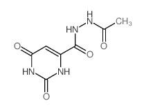 N-acetyl-2,6-dioxo-3H-pyrimidine-4-carbohydrazide Structure