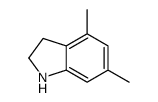 4,6-dimethyl-2,3-dihydro-1H-indole结构式