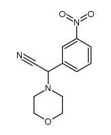 morpholin-4-yl-(3-nitro-phenyl)-acetonitrile结构式