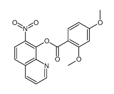 7-Nitro-8-quinolinyl=2,4-dimethoxybenzoate structure