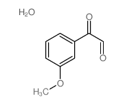 3-甲氧基苯基乙二醛水合物结构式