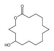 13-hydroxy-oxacyclohexadecan-2-one Structure