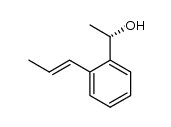 (S)-1-(2-((E)-1-propenyl)phenyl)ethanol结构式