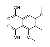 3,5-dimethoxy-4-methyl-phthalic acid Structure