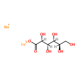 D-Gluconic acid,iron(3+) sodium salt (1:?:?) structure