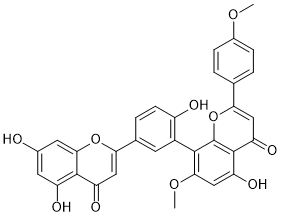 Amentoflavone-7”,4”’-dimethyl ether结构式