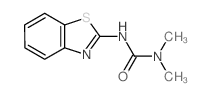 (9CI)-n-2-苯并噻唑-N,N-二甲基-脲结构式