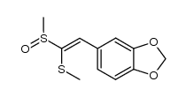 2-(3,4-methylenedioxyphenyl)-1-(methylsulfinyl)-1-(methylthio)ethylene Structure
