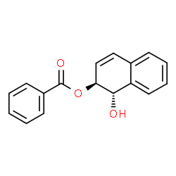 (1S,2S)-trans-1-Hydroxy-1,2-dihydro-2-naphthyl benzoate Structure