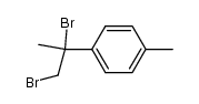 1-(α,β-dibromo-isopropyl)-4-methyl-benzene结构式