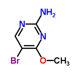 2-氨基-5-溴-4-甲氧基嘧啶结构式
