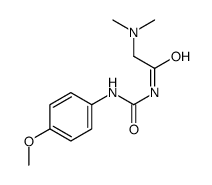 2-(dimethylamino)-N-[(4-methoxyphenyl)carbamoyl]acetamide结构式