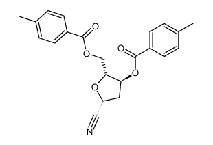 2'-deoxy-3',5'-di-O-p-toluoyl-D-erythro-pentofuranosyl-cyanide Structure