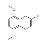 2-chloro-5,8-dimethoxy-1,4-dihydro-naphthalene结构式
