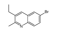 6-溴-3-乙基-2-甲基喹啉结构式