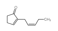 2-pent-1-enylcyclopent-2-en-1-one Structure