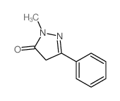 1-甲基-3-苯基-1H-吡唑-5(4H)-酮结构式