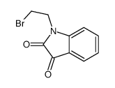 1-(2-溴乙基)二氢吲哚-2,3-二酮结构式