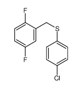 2-[[(4-氯苯基)硫代]甲基]-1,4-二氟苯结构式