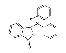 3,3-bis(phenylsulfanyl)-2-benzofuran-1-one结构式