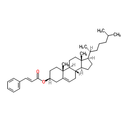 (3β)-Cholest-5-en-3-yl (2E)-3-phenylacrylate Structure