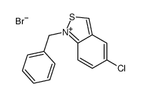1-benzyl-5-chloro-2,1-benzothiazol-1-ium,bromide结构式