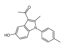 1-[5-Hydroxy-2-methyl-1-(4-methylphenyl)-1H-indol-3-yl]ethanone Structure