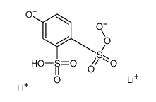dilithium,5-hydroxy-2-oxidooxysulfonylbenzenesulfonate Structure