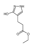 ethyl 3-(3-oxo-1,2-dihydropyrazol-4-yl)propanoate Structure