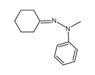 2-cyclohexylidene-1-methyl-1-phenylhydrazine Structure